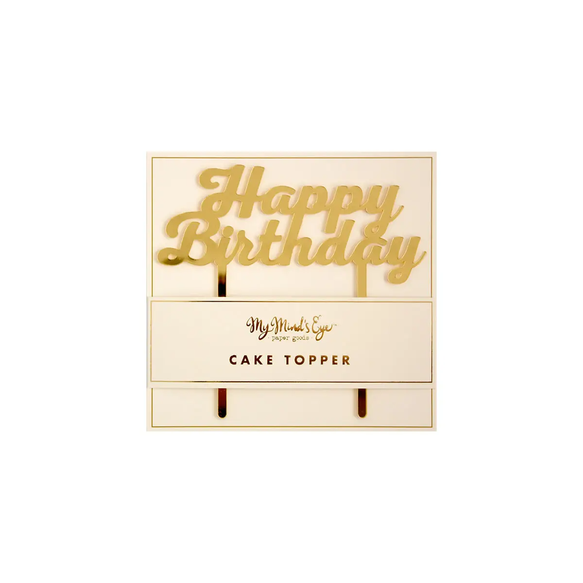 Happy Birthday Cake Topper - Cake Topper | My Mind's Eye – My Mind's Eye  Paper Goods